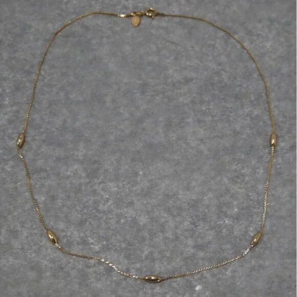 Vintage AVON gold tone delicate necklace chain 16" long - Picture 2 of 4